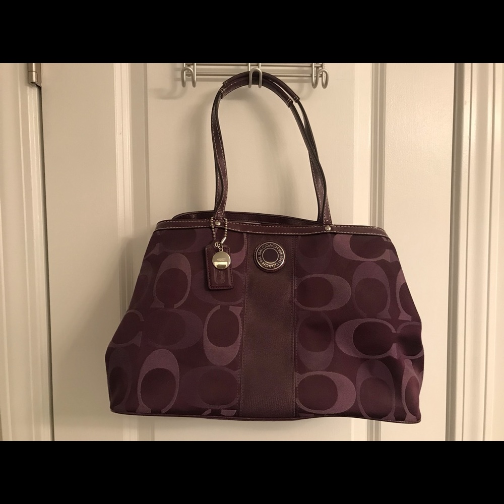 Purple Coach Purse